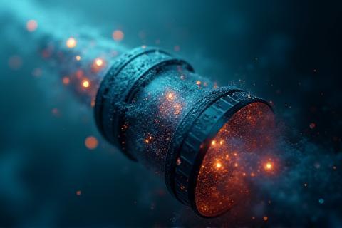 Image representing film camera or sound waves for student project