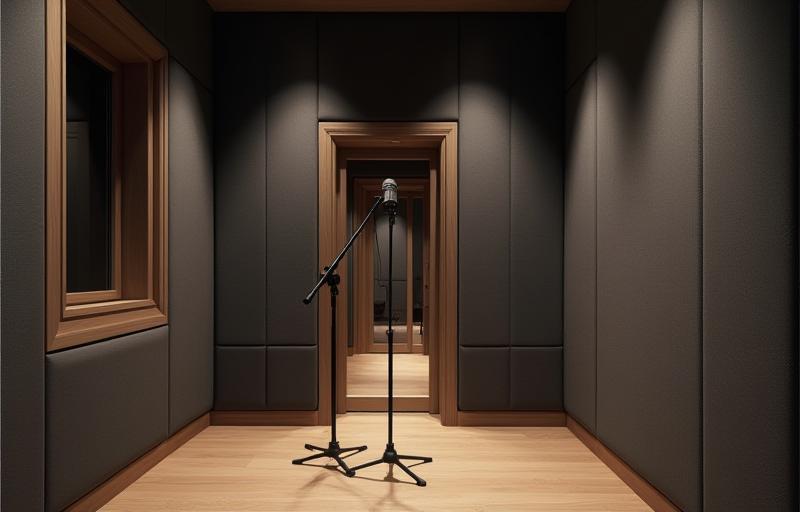 Professional sound recording booth
